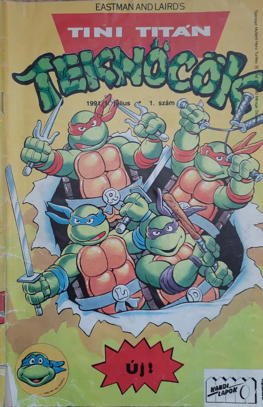 Tini Titán Teknőcök 1991/1. július 1. szám - Oskola Antikvárium
