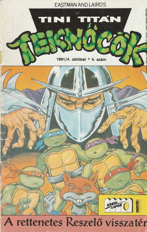 Tini Titán Teknőcök 1991/4. október 4. szám - Oskola Antikvárium