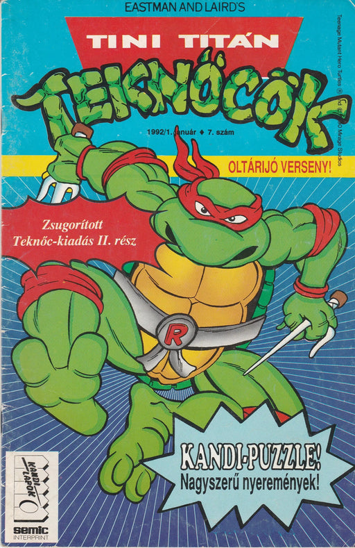 Tini Titán Teknőcök 1992/1. január 7. szám - Oskola Antikvárium