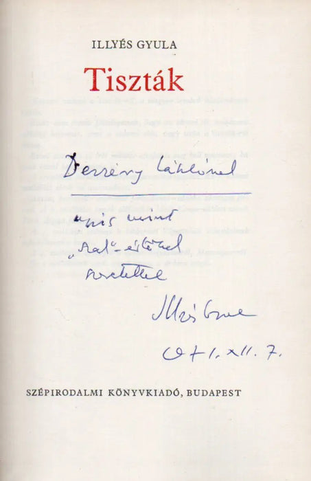 Tiszták - Oskola Antikvárium