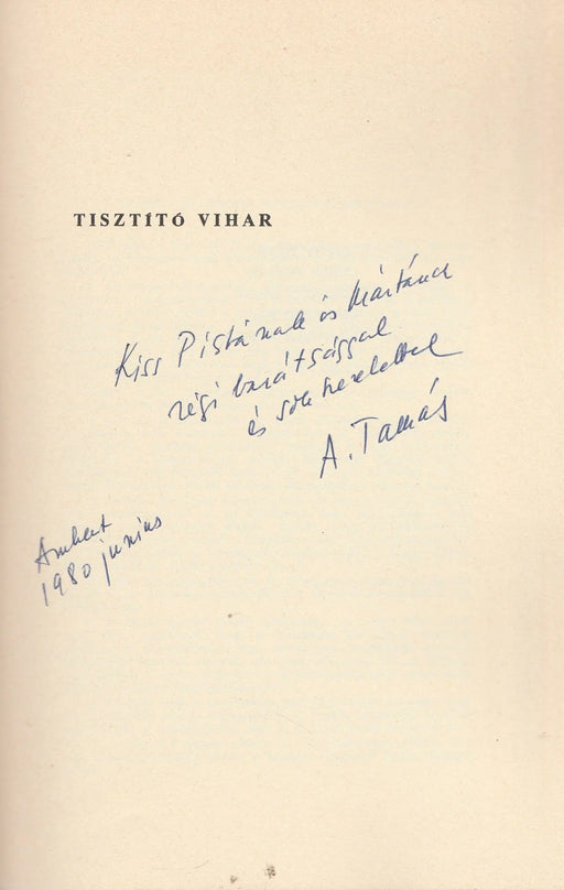 Tisztító vihar - Oskola Antikvárium
