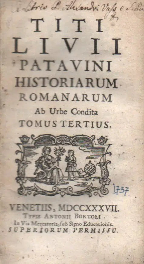 Titi Livii Patavini Historiarum Romanarum III. - Oskola Antikvárium