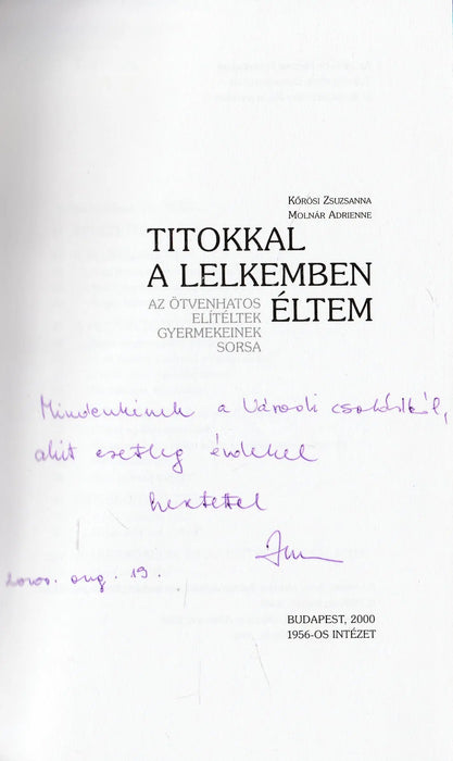 Titokkal a lelkemben éltem - Oskola Antikvárium