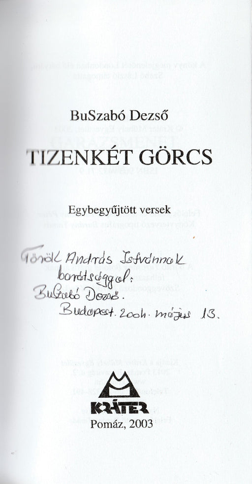 Tizenkét görcs - Oskola Antikvárium
