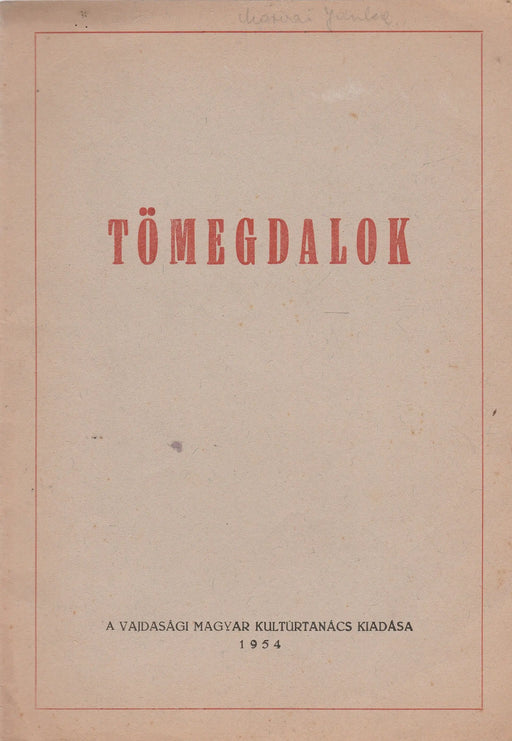 Tömegdalok - Oskola Antikvárium