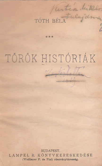 Török históriák - Oskola Antikvárium