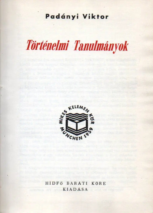 Történelmi tanulmányok - Oskola Antikvárium