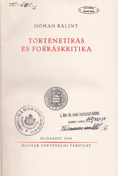 Történetírás és forráskritika - Oskola Antikvárium
