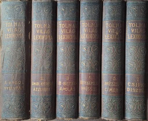 Tolnai Világlexikona I - V., VII. - Oskola Antikvárium