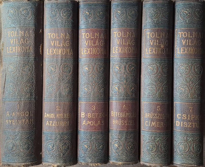 Tolnai Világlexikona I - V., VII. - Oskola Antikvárium