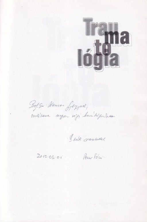Traumatológia - Oskola Antikvárium