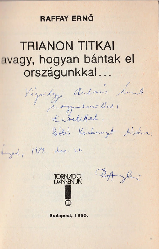 Trianon titkai - Oskola Antikvárium