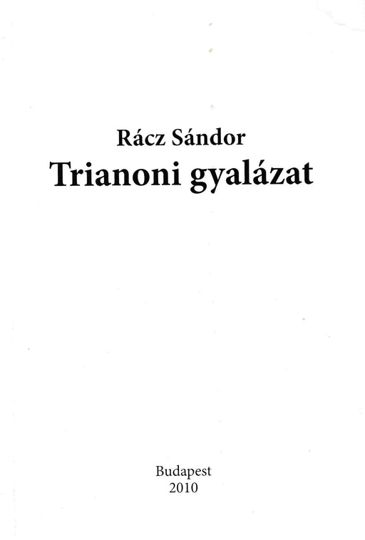 Trianoni gyalázat - Oskola Antikvárium