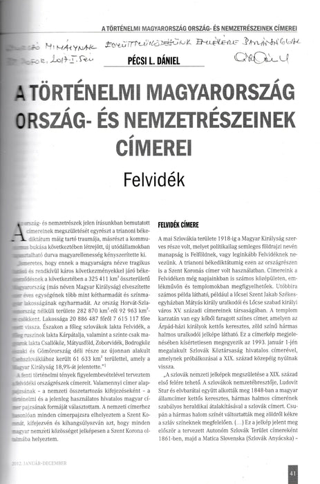 Trianoni szemle 2012. IV. évfolyam január - december 1 - 4. szám - Oskola Antikvárium