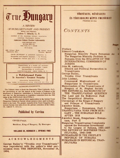 True Hungary - Special Issue: Transylvania - Oskola Antikvárium