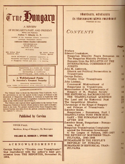 True Hungary - Special Issue: Transylvania - Oskola Antikvárium