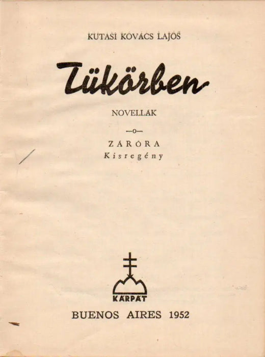 Tükörben - Záróra - Oskola Antikvárium
