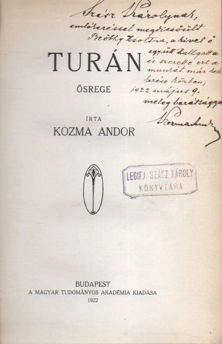 Turán - Oskola Antikvárium