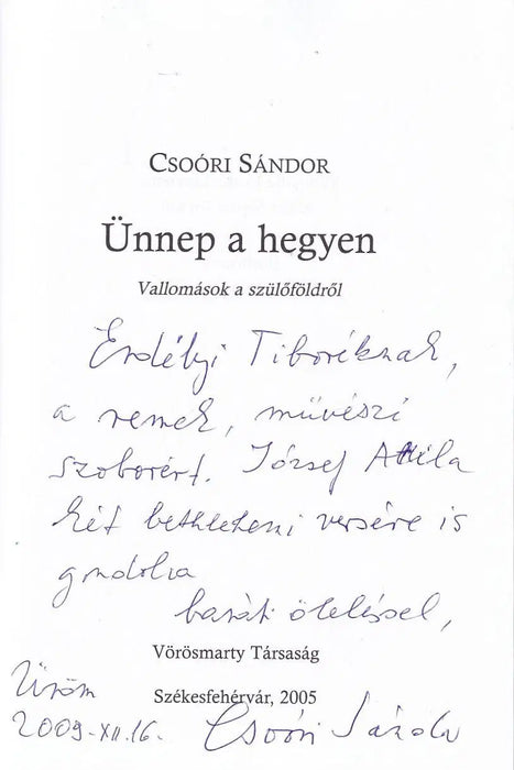 Ünnep a hegyen - Oskola Antikvárium