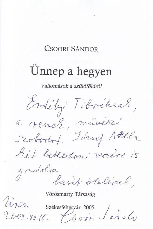 Ünnep a hegyen - Oskola Antikvárium
