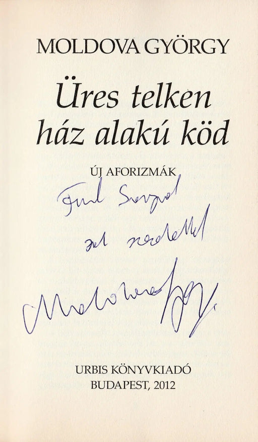 Üres telken ház alakú köd - Oskola Antikvárium