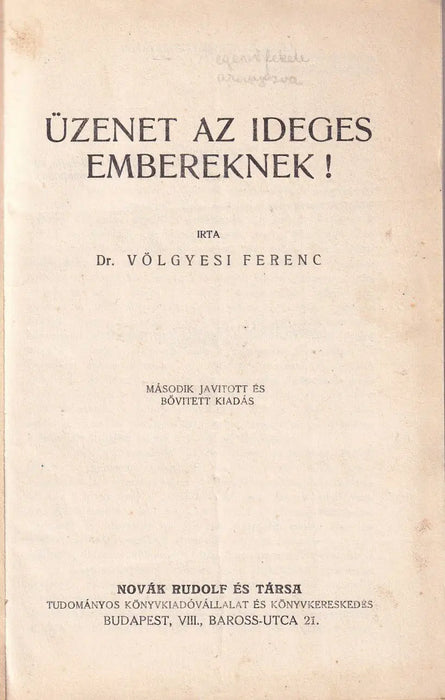 Üzenet az ideges embereknek! - Oskola Antikvárium