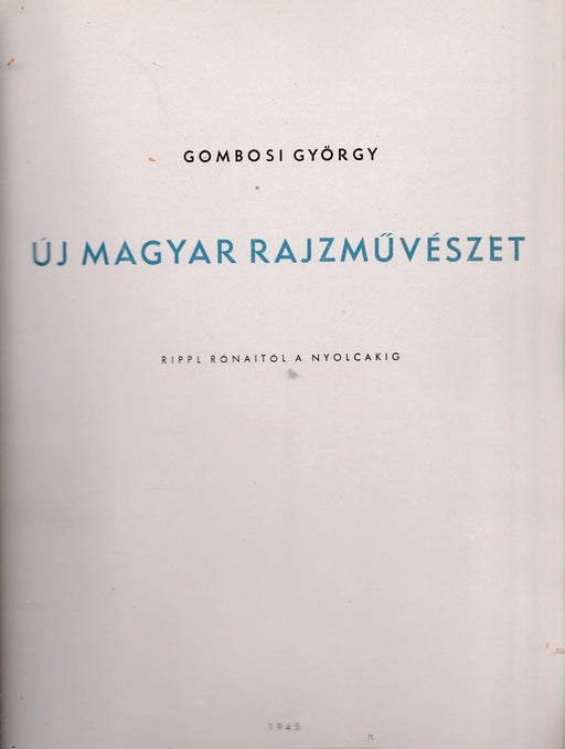 Új magyar rajzművészet - Oskola Antikvárium