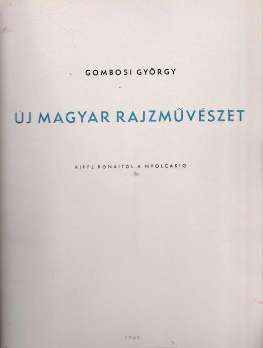 Új magyar rajzművészet - Oskola Antikvárium