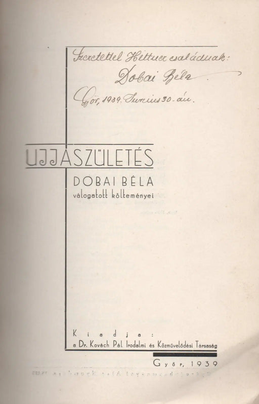 Újjászületés - Oskola Antikvárium