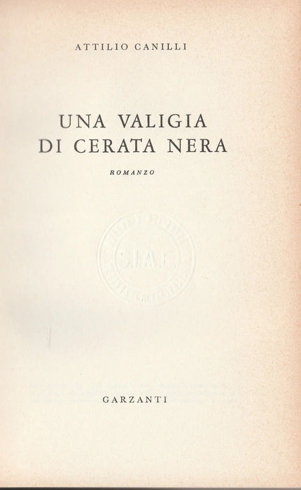 Una valigia di cerata nera - Oskola Antikvárium