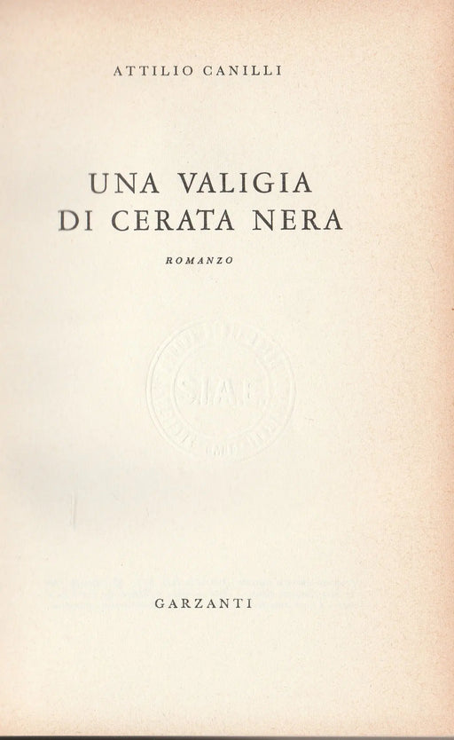Una valigia di cerata nera - Oskola Antikvárium