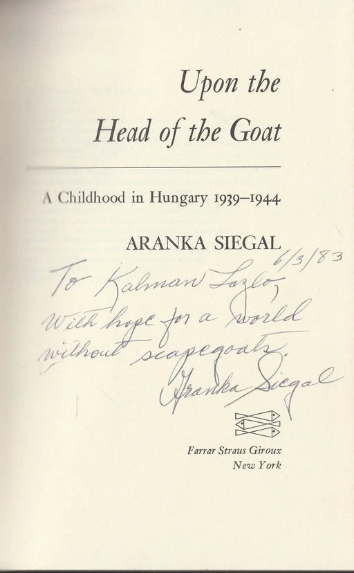 Upon the Head of the Goat - Oskola Antikvárium