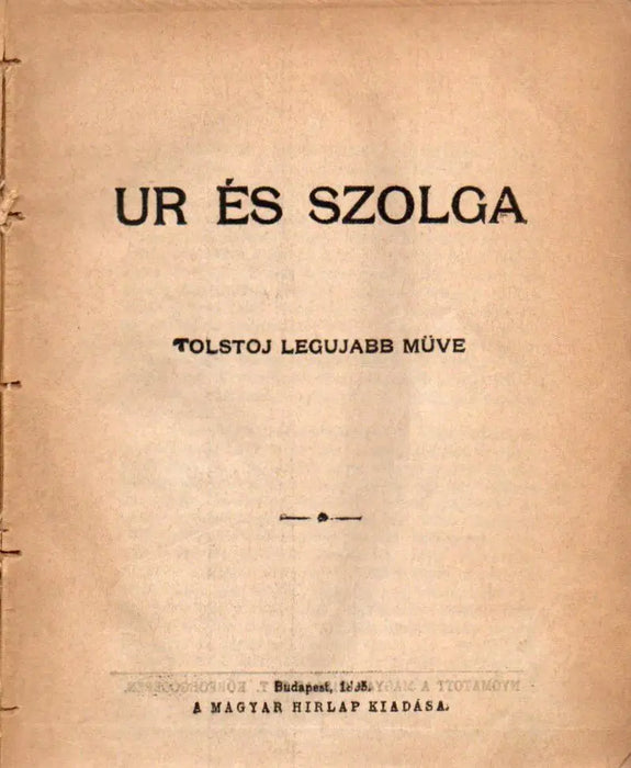 Ur és szolga - A tükörből - Hoffmanné meséi - Az oktondi - Oskola Antikvárium