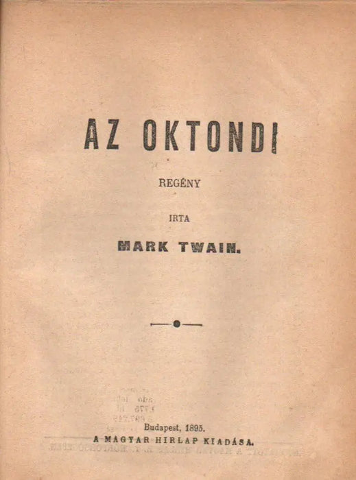 Ur és szolga - A tükörből - Hoffmanné meséi - Az oktondi - Oskola Antikvárium