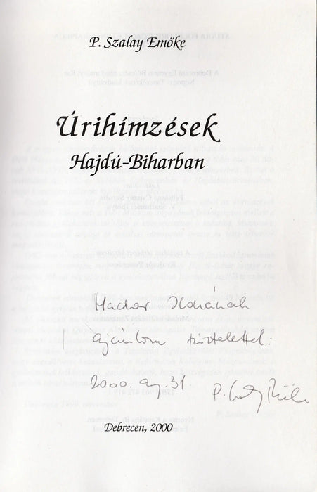 Úrihímzések Hajdú - Biharban - Oskola Antikvárium