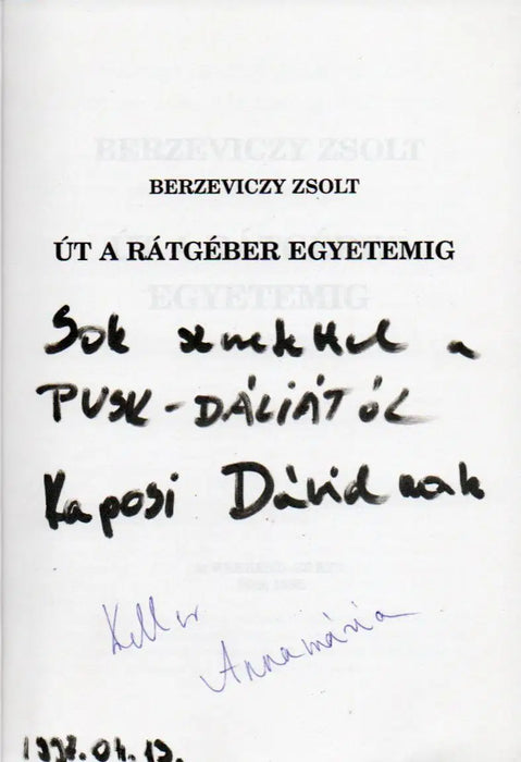 Út a Rátgéber Egyetemig - Oskola Antikvárium
