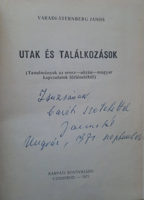 Utak és találkozások - Oskola Antikvárium