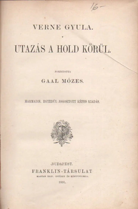 Utazás a Hold körül - Oskola Antikvárium