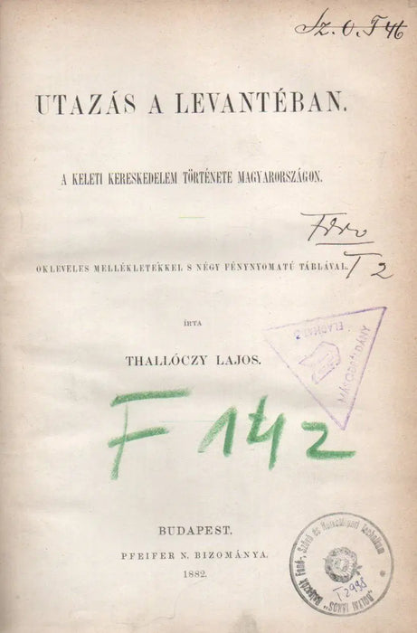 Utazás a Levantéban - Oskola Antikvárium