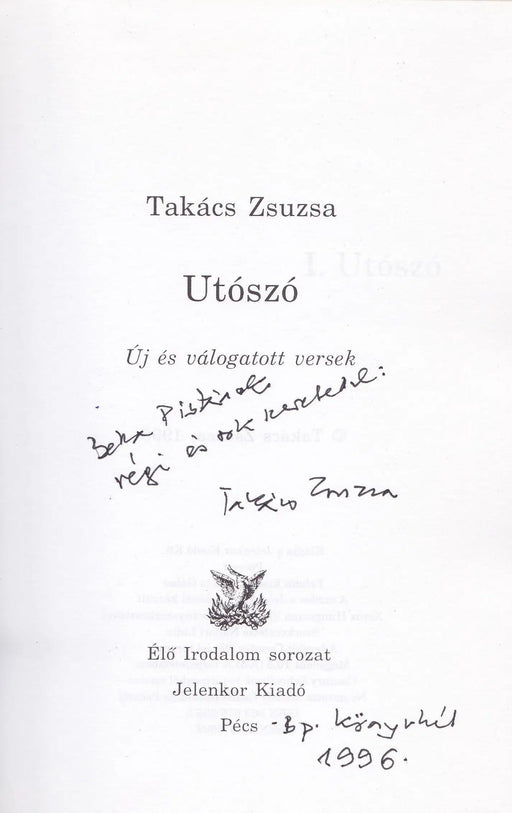 Utószó - Oskola Antikvárium