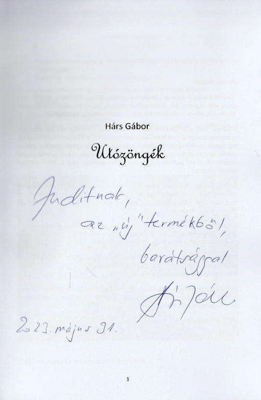 Utózöngék - Oskola Antikvárium