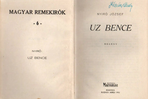 Uz Bence - Oskola Antikvárium
