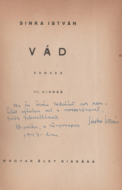 Vád - Oskola Antikvárium
