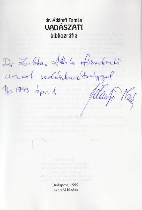 Vadászati bibliográfia - Oskola Antikvárium