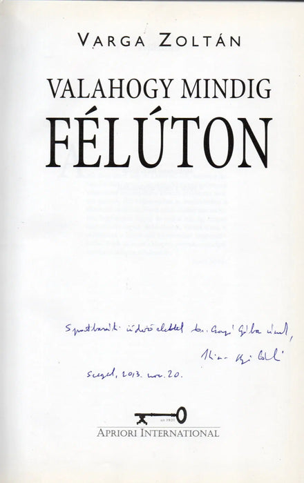 Valahogy mindig félúton - Oskola Antikvárium