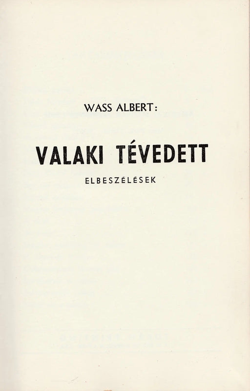 Valaki tévedett - Oskola Antikvárium