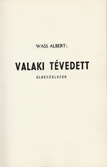 Valaki tévedett - Oskola Antikvárium
