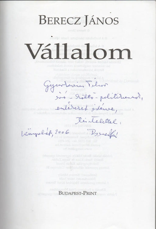 Vállalom - Oskola Antikvárium