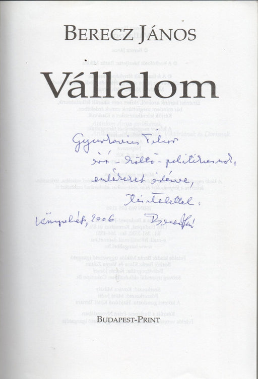 Vállalom - Oskola Antikvárium