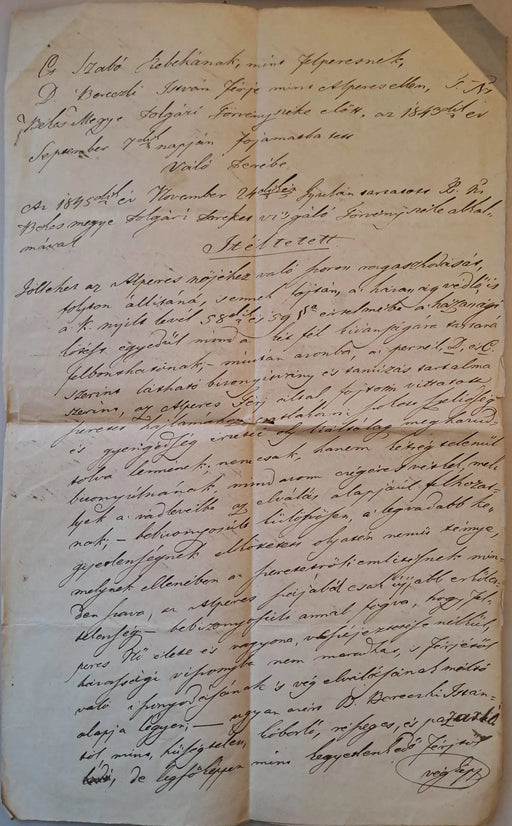 Válóperes ítélet 1847 - ből - Oskola Antikvárium